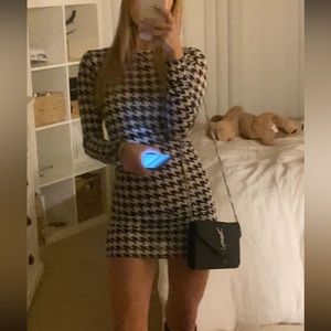 O-Mighty Houndstooth Dress